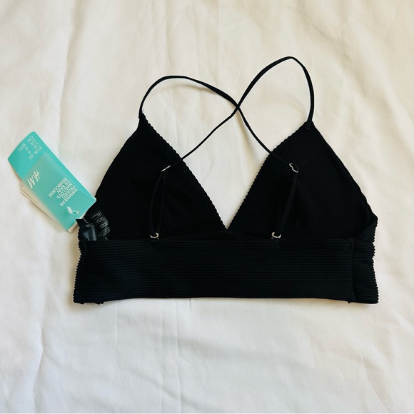 ★ NWT H&M Ribbed Bikini Set - Black ★ - Picture 5 of 17